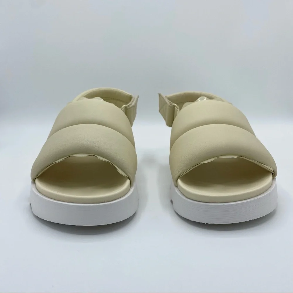 Sorel Honey White Sea Salt Viibe Slingback Sandals Size 7.5